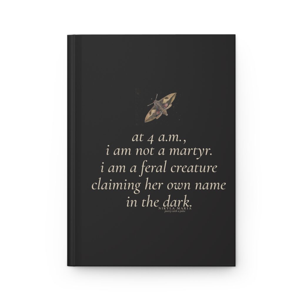 At 4 A.M. Feral Creature Hardcover Journal