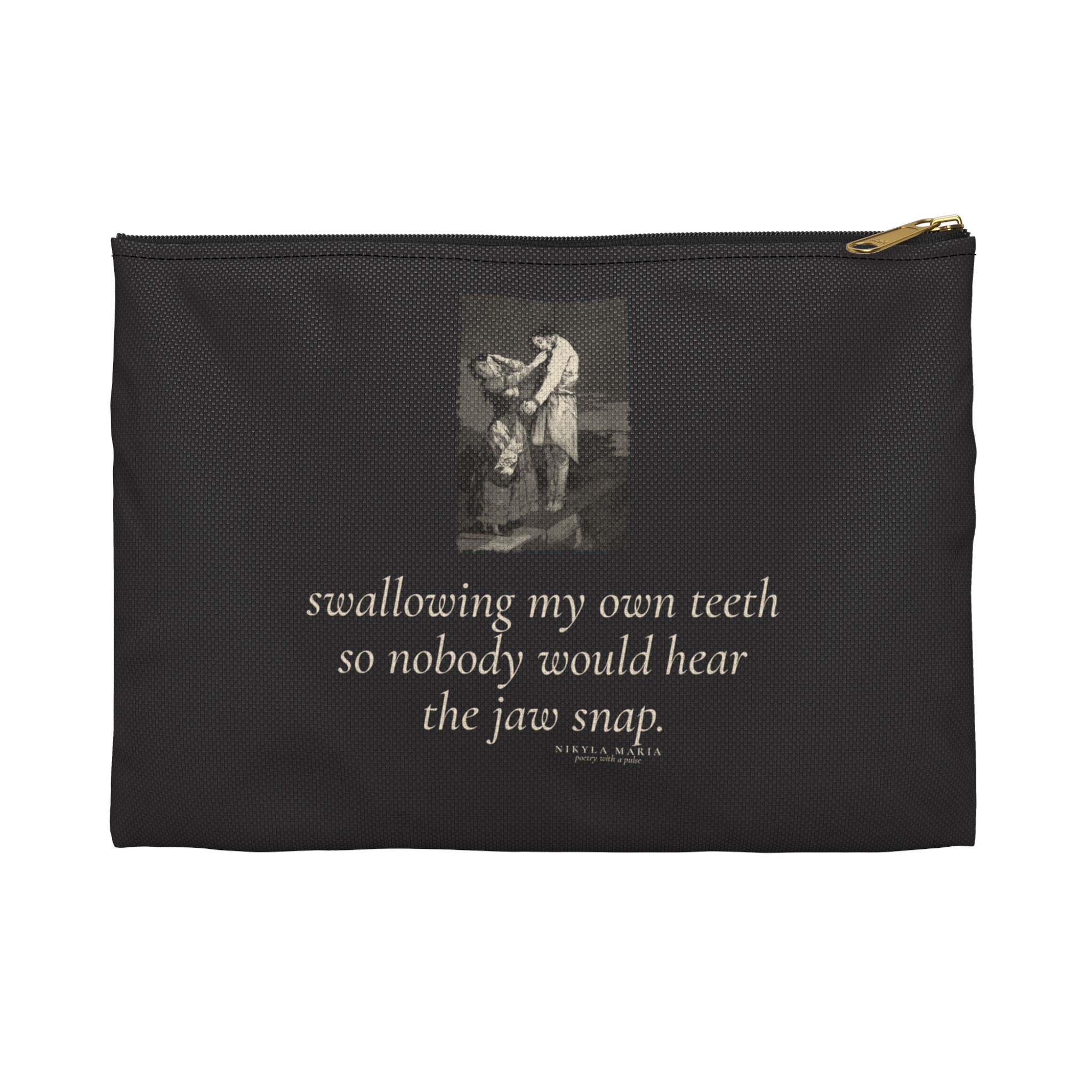 Jaw Snap Zip Pouch