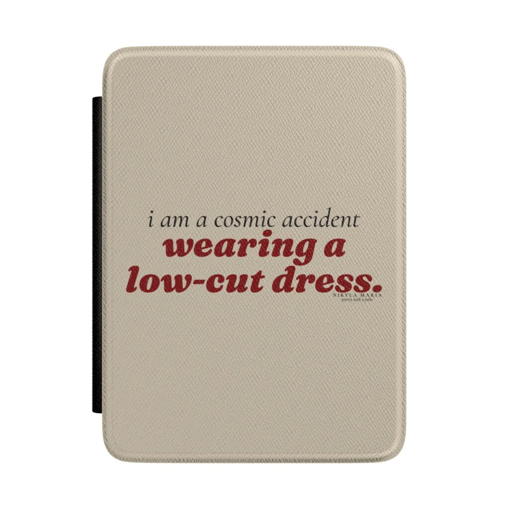 Cosmic Accident in a Low-Cut Dress Kindle Case