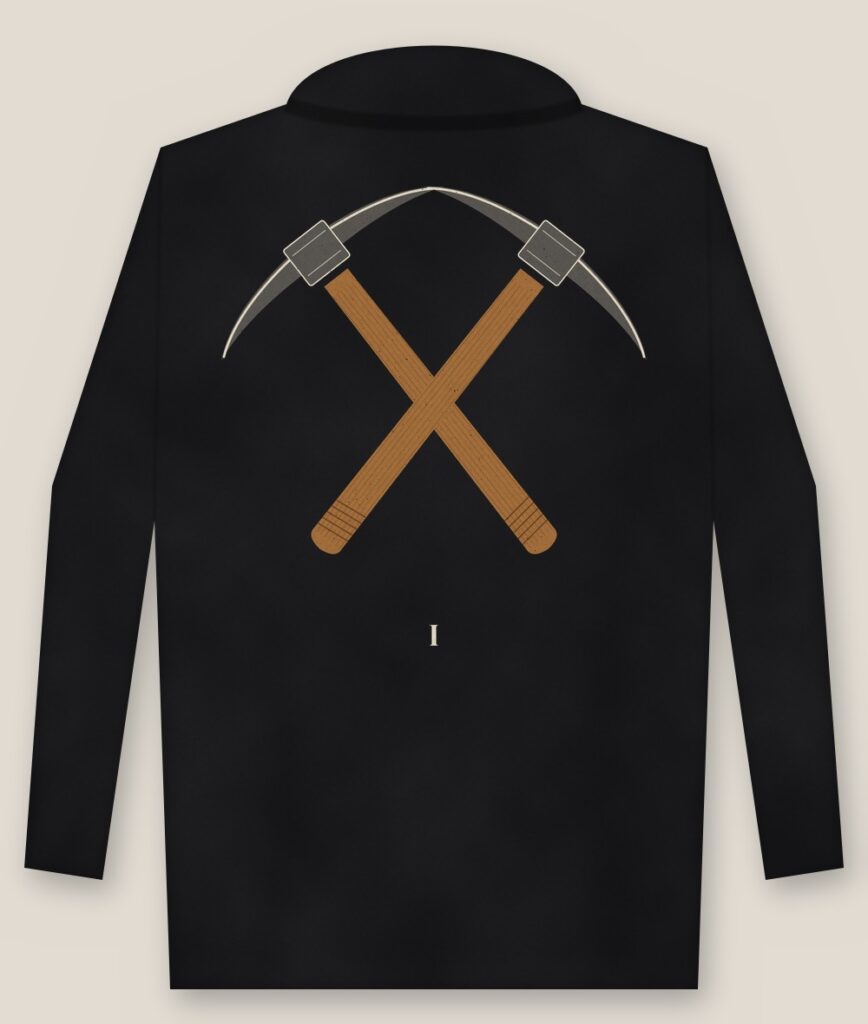 Back of the shirt showing the full design