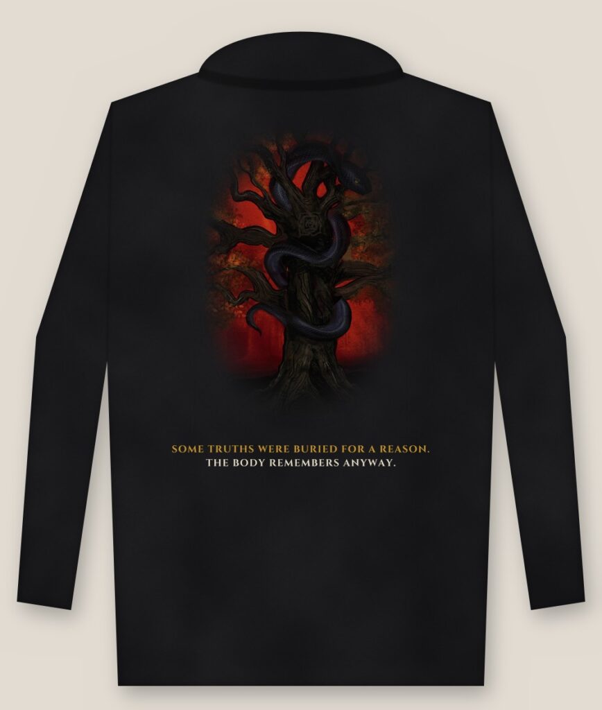Back of the shirt showing the full design