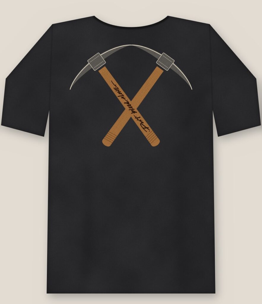 Back of the shirt showing the full design