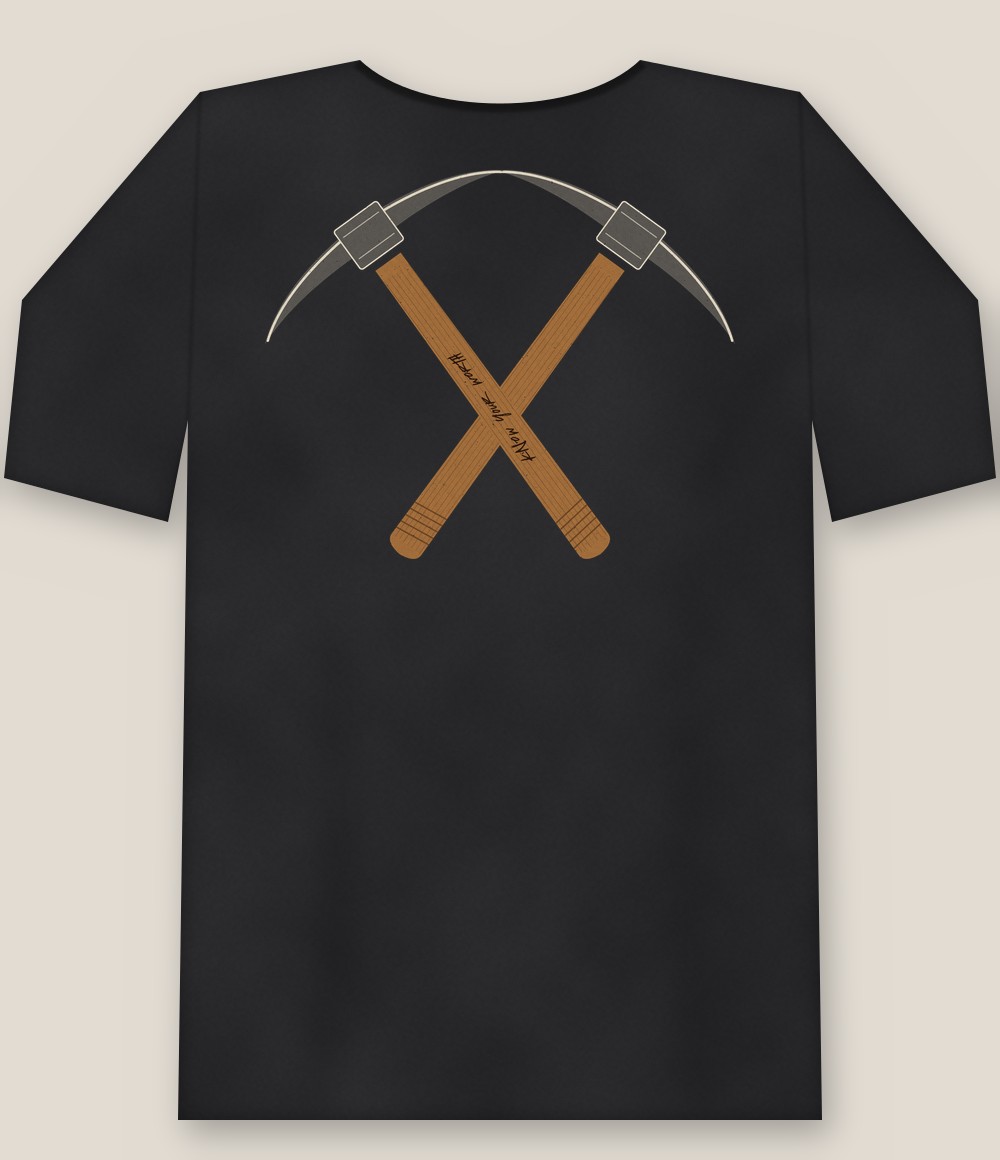 Back of the shirt showing the full design