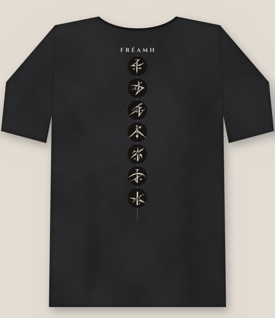 Back of the shirt showing the full design