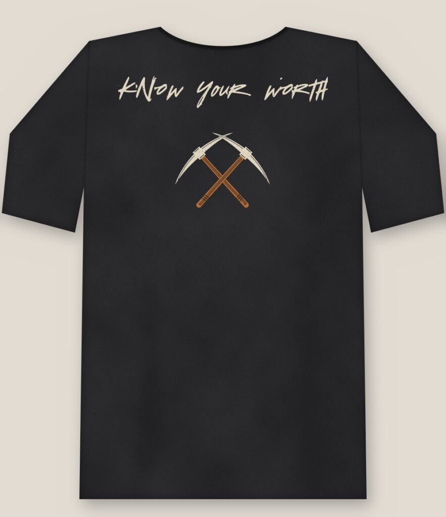 Back of the shirt showing the full design