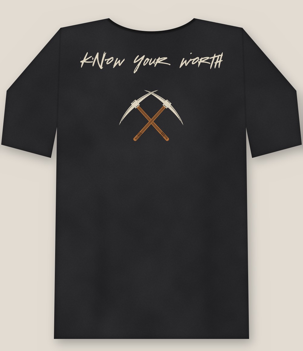 Back of the shirt showing the full design