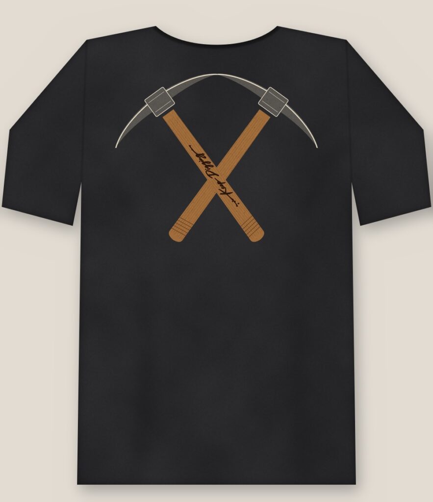Back of the shirt showing the full design