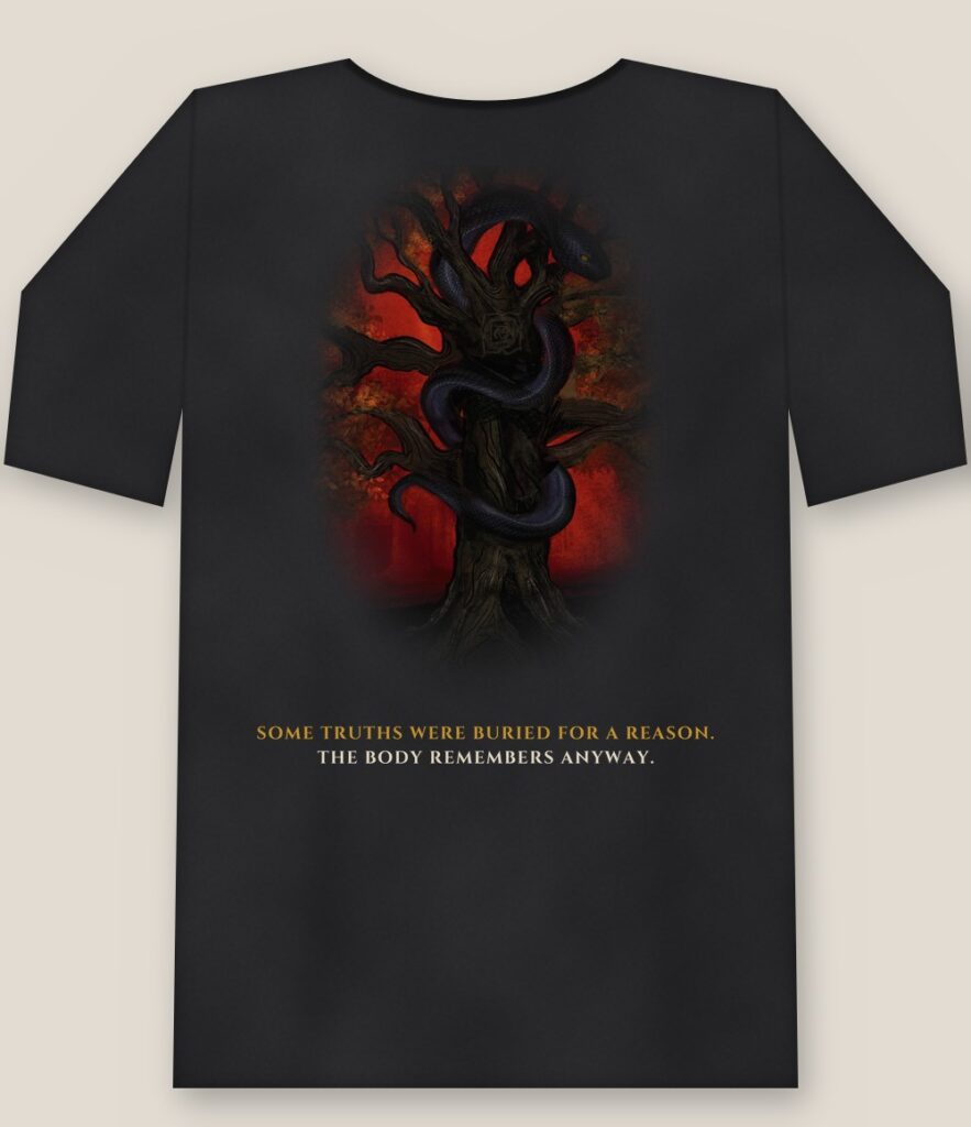 Back of the shirt showing the full design