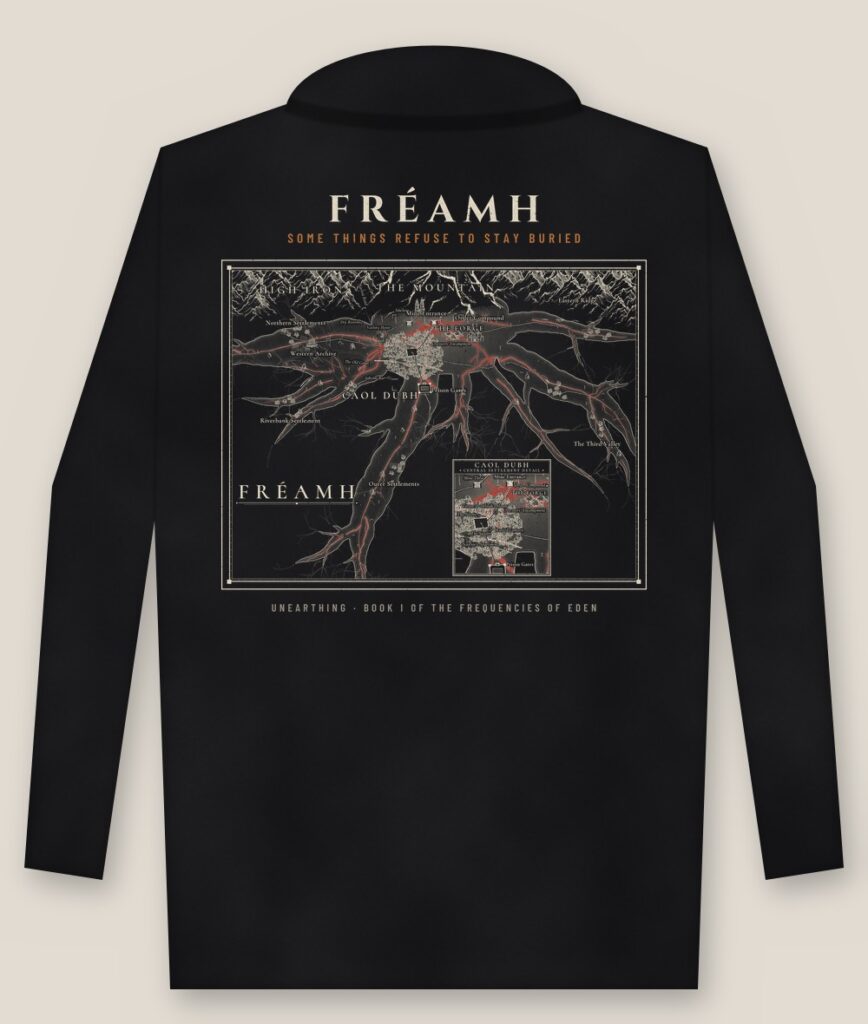 Back of the shirt showing the full design