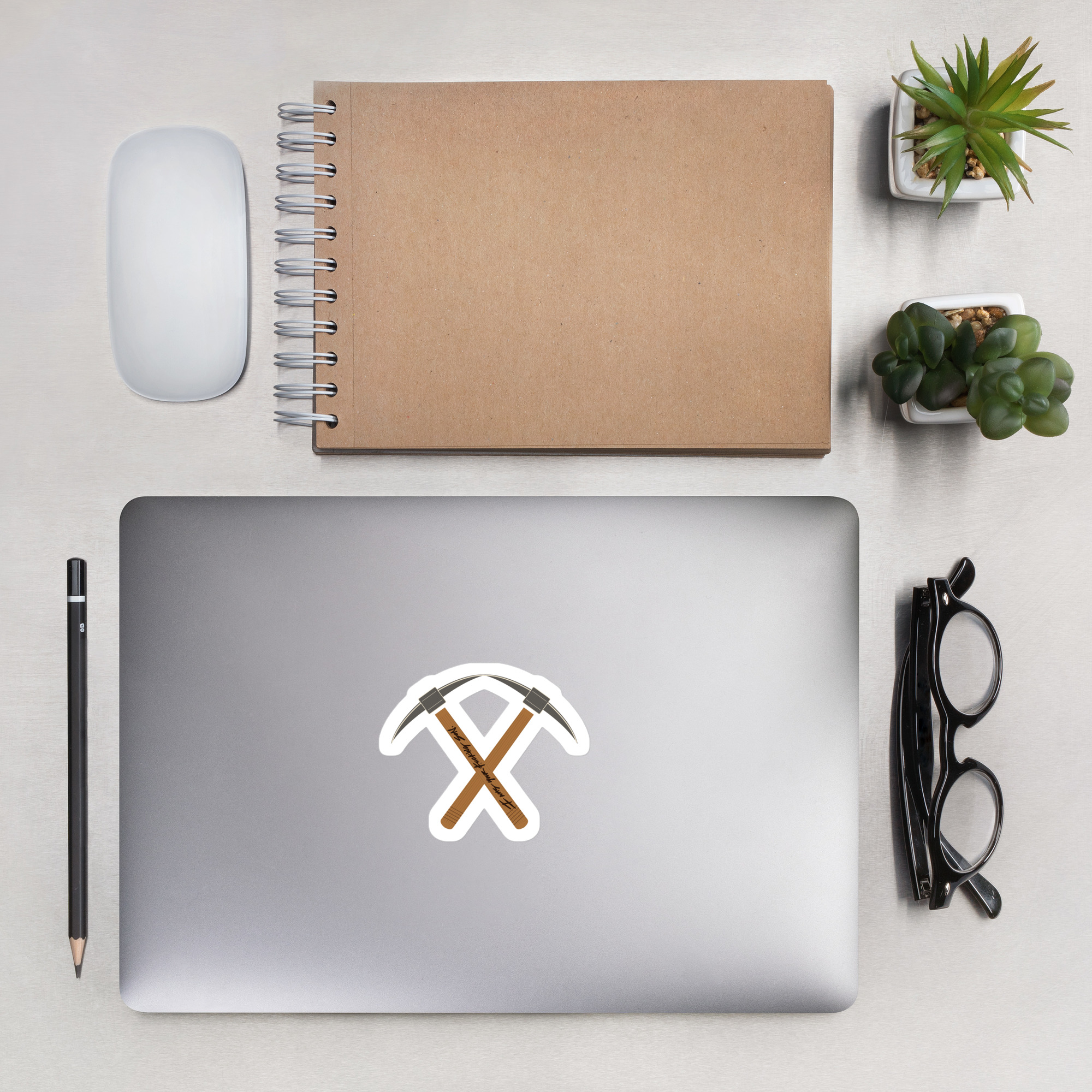 FOE-029 Crossed Pickaxe Sticker - Son