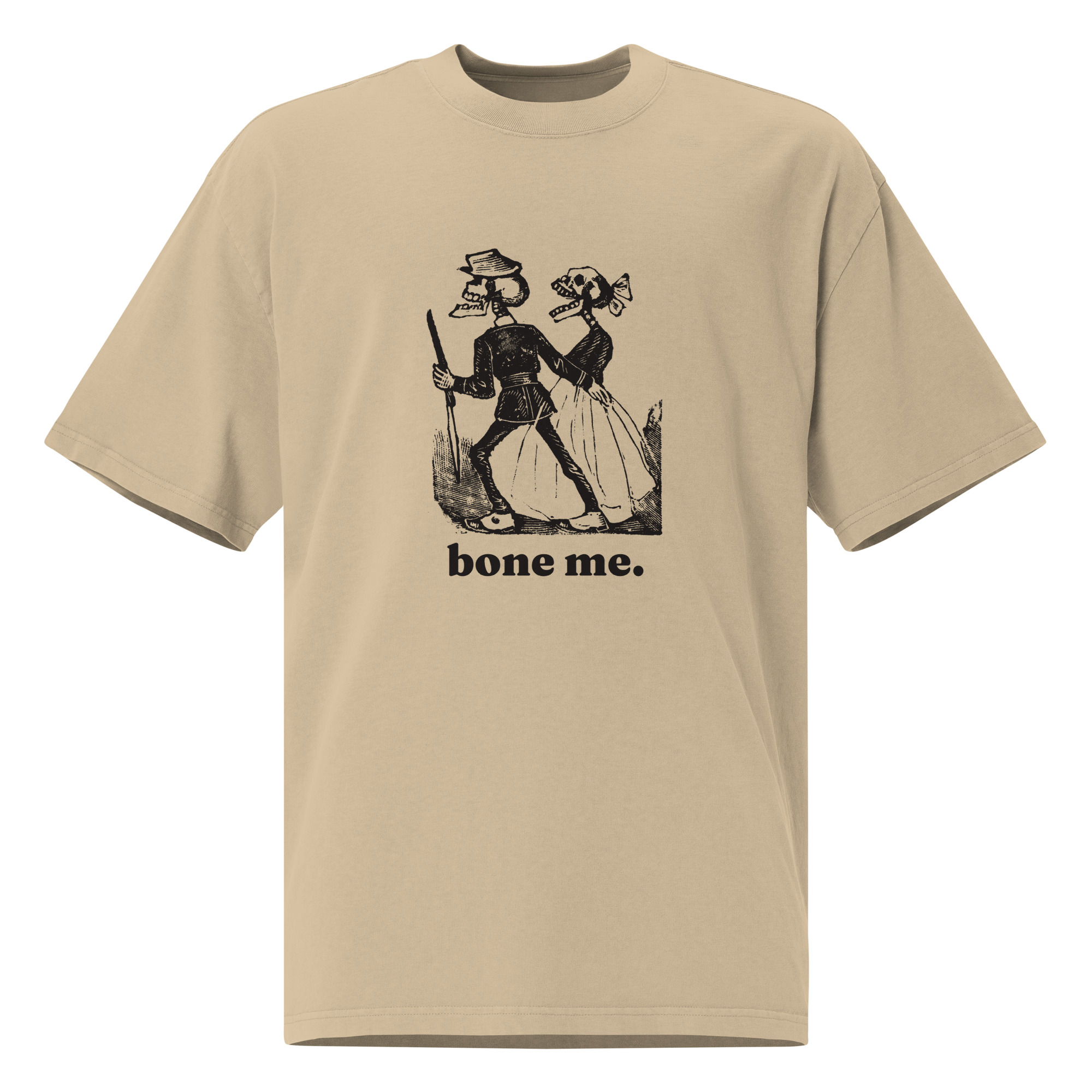 Bone Me Skeleton Couple Oversized Tee