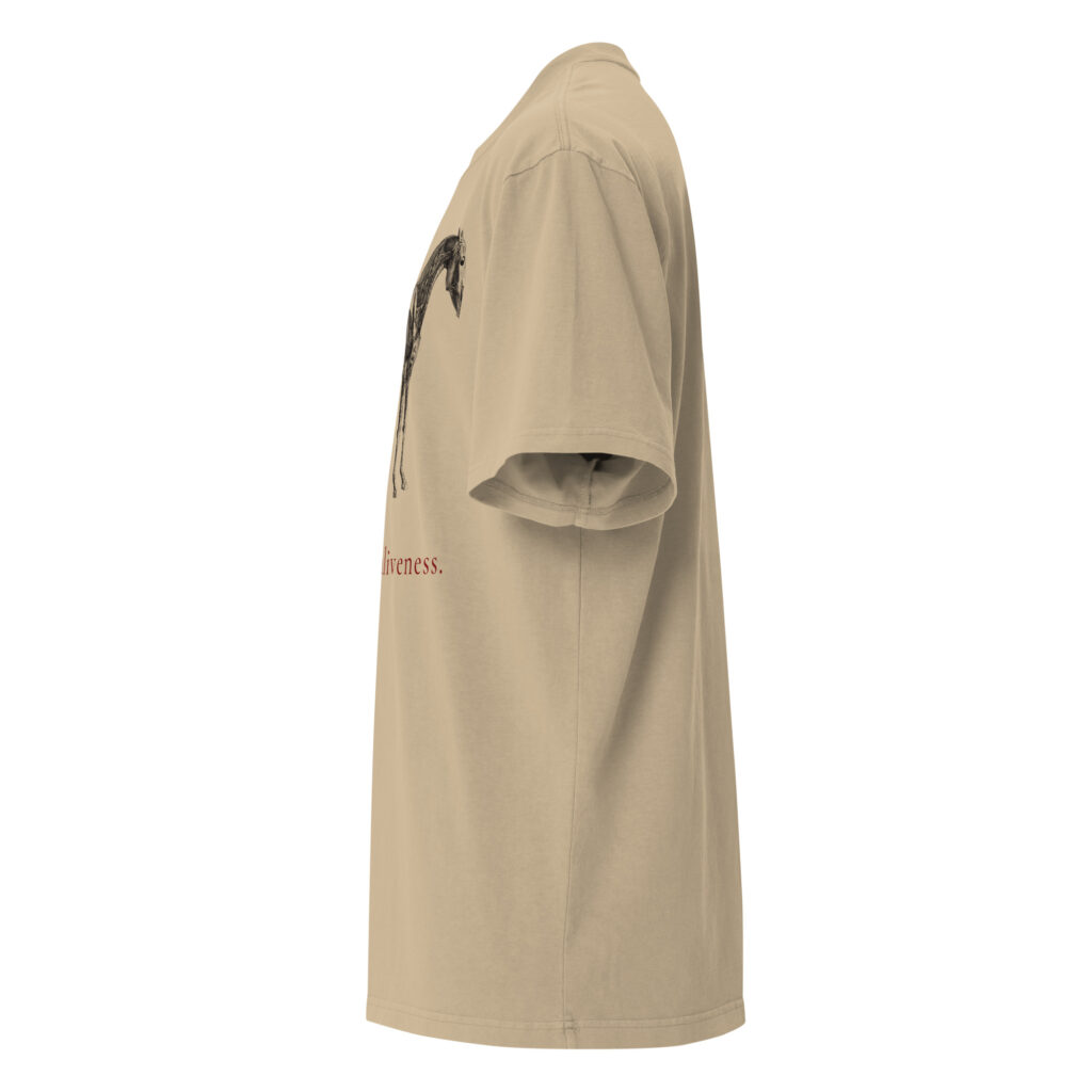 Cursed with Aliveness Horse Anatomy Oversized Tee
