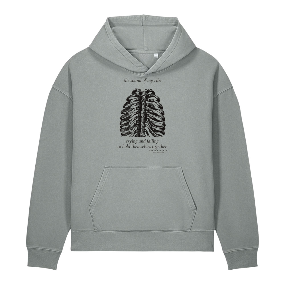 The Sound of My Ribs Vesalius Vintage Hoodie - Image 2