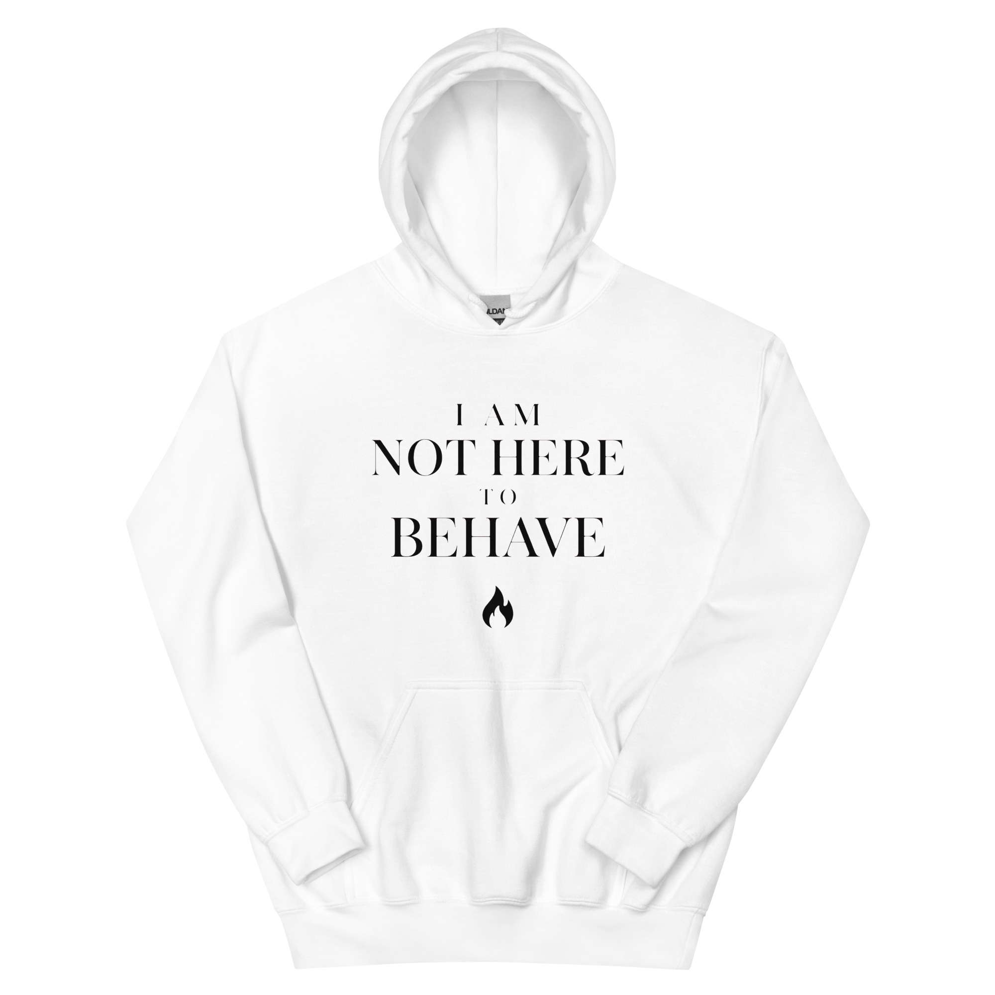 I Am Not Here to Behave Hoodie