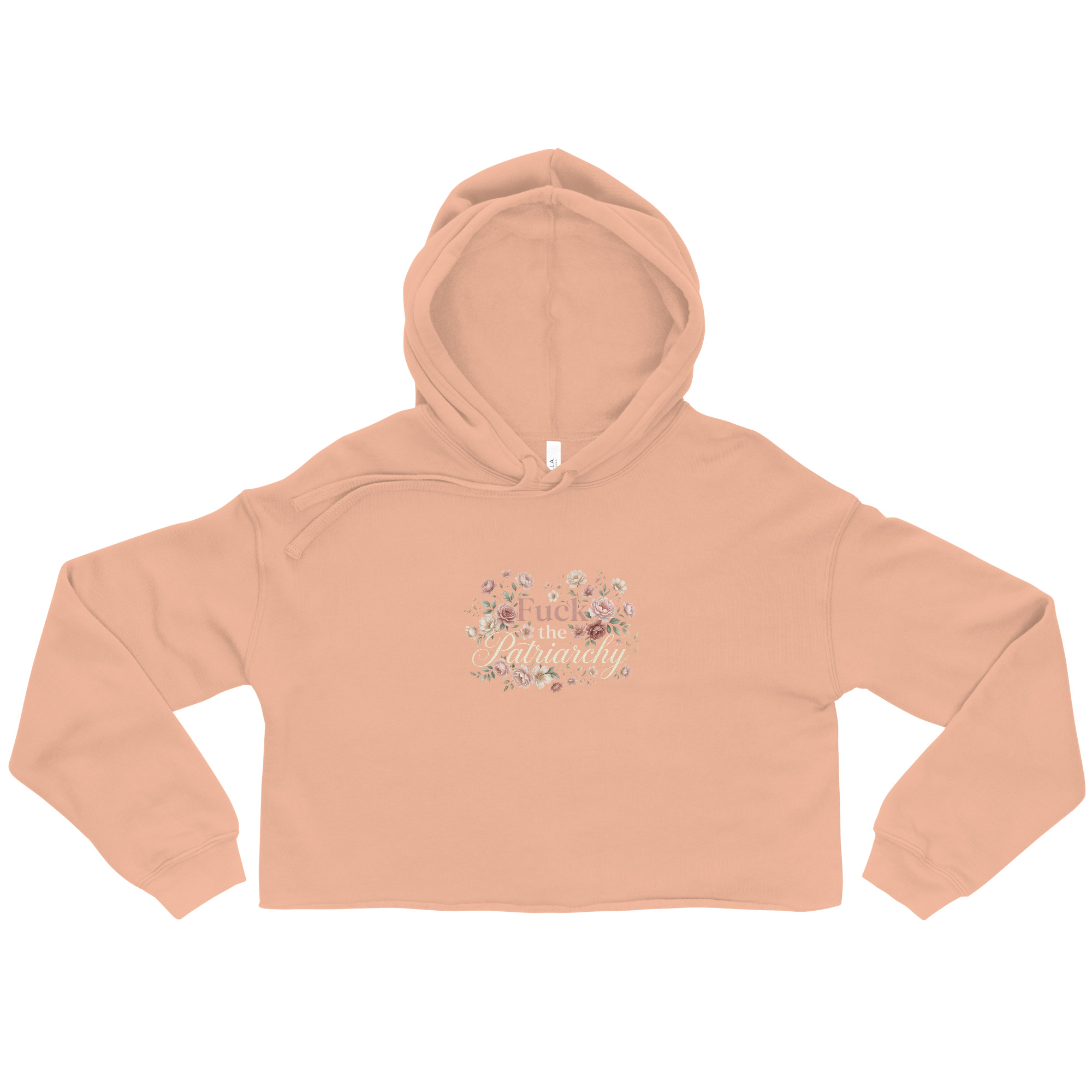 Fuck the Patriarchy Crop Hoodie - Image 3