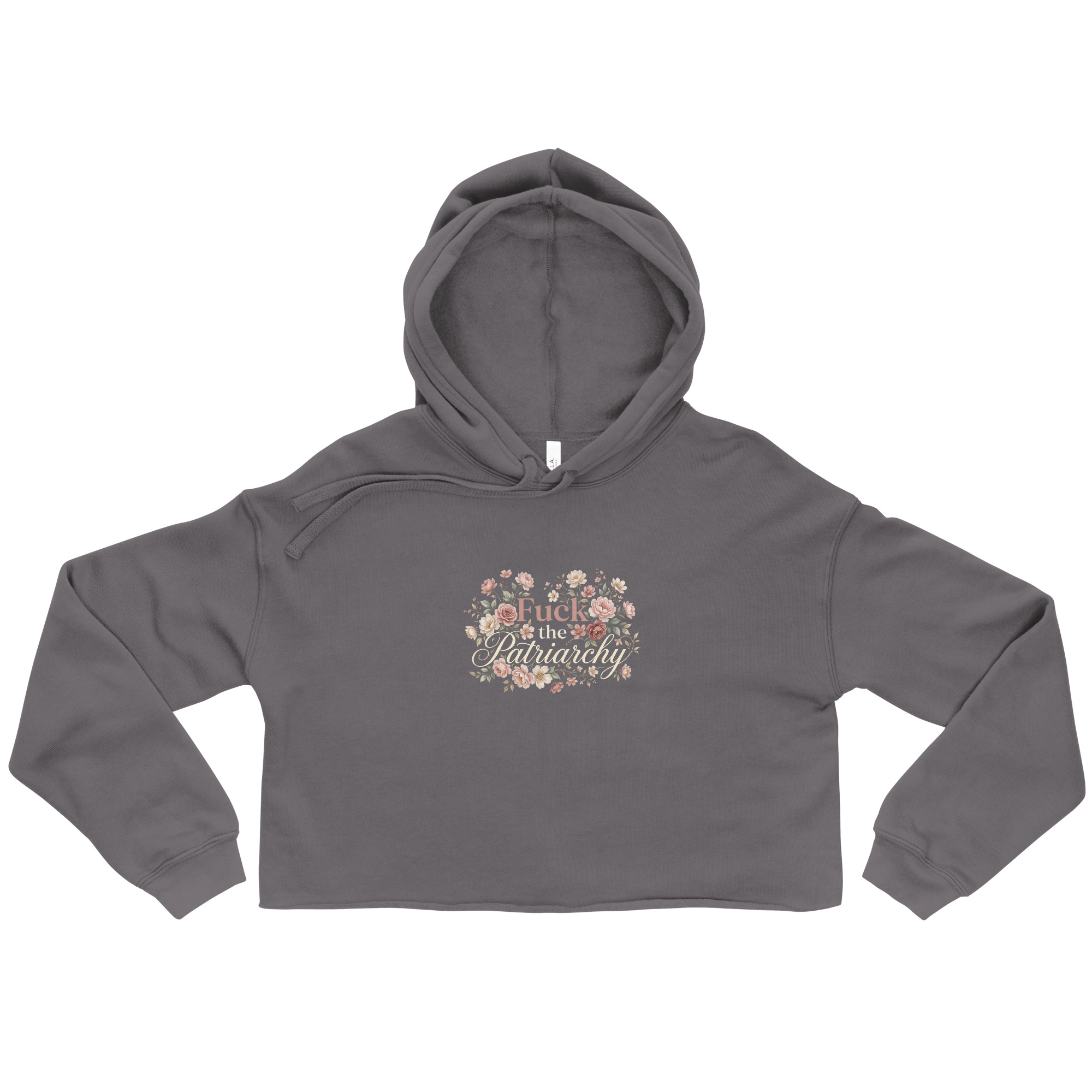 Fuck the Patriarchy Crop Hoodie - Image 4
