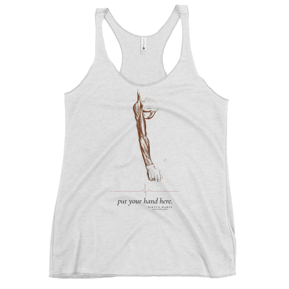 Put Your Hand Here Flayed Arm Racerback Tank - Image 2