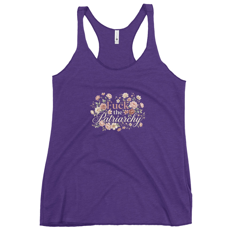 Fuck the Patriarchy Racerback Tank - Image 2
